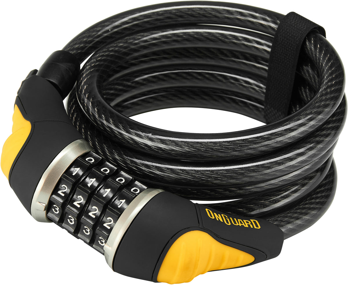 OnGuard Doberman 8031 Bicycle Bike Self Coiling Cable Number Lock